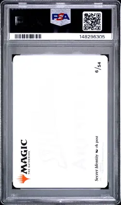 2025 MTG MARVEL'S SPIDER-MAN ART SERIES GOLD STAMPED #6 SECRET IDENTITY PSA 9 - Image 2