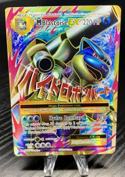 Pokemon TCG M Blastoise EX Full Art Holo Ultra Rare Evolutions 102/108 - Image 1