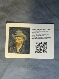 2023 Pokemon Van Gogh Museum Pikachu with Grey Felt Hat 085 Promo 2of3 - Image 3