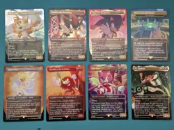 Magic Secret Lair x Sonic Friends And Foes Foil Set OPENED w/ Bonus Card - Image 1