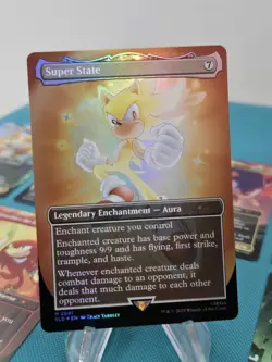 Magic Secret Lair x Sonic Friends And Foes Foil Set OPENED w/ Bonus Card - Image 4
