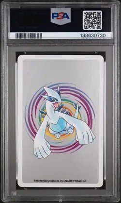 2000 POKEMON SILVER VERSION PLAYING CARDS ACE OF CLUBS #152 CHIKORITA PSA 10 - Image 2