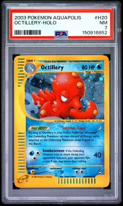 2003 POKEMON AQUAPOLIS #H20 OCTILLERY-HOLO PSA 7 - Image 1