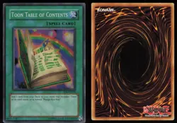 Toon Table of Contents TP6-EN002 Tournament Pack 6 Super Rare YU-GI-OH - Image 3