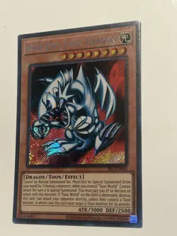 🔥 YUGIOH Blue-Eyes Toon Dragon SRL-EN000 SECRET RARE MINT - Image 2