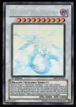 Majestic Red Dragon (Ghost Rare) ABPF-EN040 1st Edition YU-GI-OH - Image 1