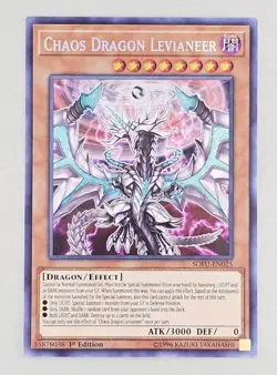 Yugioh! Chaos Dragon Levianeer - SOFU-EN025 - Secret Rare - 1st Edition Light - Image 1