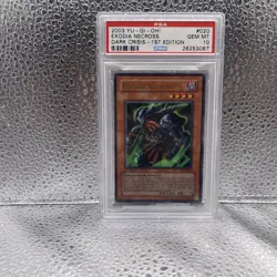 2003 Yu-Gi-Oh! Exodia Necross DCR-020 Dark Crisis 1st Edition PSA 10 - Image 3