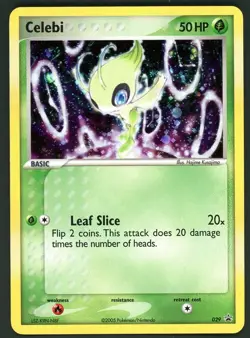 Pokemon Card Celebi 029 Holo Foil Black Star Promo NM - Image 1