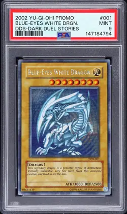 Blue Eyes White Dragon DDS-001 Secret Rare Promo Yugioh PSA 9 *794 - Image 1