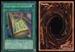 Toon Table of Contents TP6-EN002 Tournament Pack 6 Super Rare YU-GI-OH - Image 3