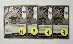 One Piece #OP14-096 Ground Death x4 (Playset) The Azure Sea's Seven NM - Image 1