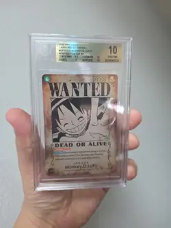 2025 One Piece Carrying On Will Monkey D Luffy Wanted Alt Art #OP13-118 BGS 10 - Image 1