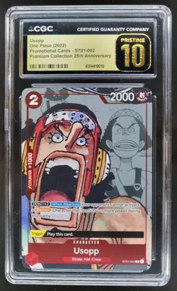 2022 ONE PIECE USOPP PROMO 25TH ST01-002 CGC 10 PRISTINE I PT - Image 1