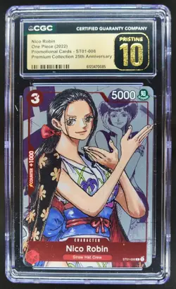 2022 ONE PIECE NICO ROBIN PROMO 25TH ST01-008 CGC 10 PRISTINE I PT - Image 1