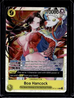 2026 One Piece Azure Sea's Seven Boa Hancock Super Rare #OP14-112 - Image 1