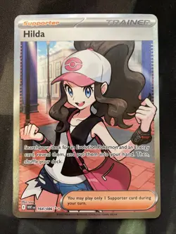 Hilda 164/086 Ultra Rare Holo Pokemon Card SV: White Flare Full Art Trainer - Image 1