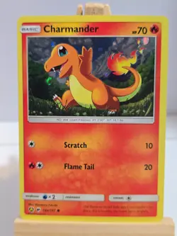POKEMON Charmander 18/147 SM3 Burning Shadows Holo Common TCG Card - Image 1