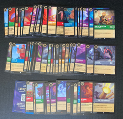 Disney Lorcana TCG Huge Assorted Mixed 64 Card Collection inc Peter Pan Lot #4 - Image 1