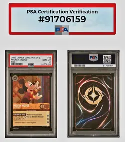 2023 MICKEY MOUSE - Friendly Face - Disney Lorcana ROFB EN 2 #13 PSA 10 GEM MINT - Image 4