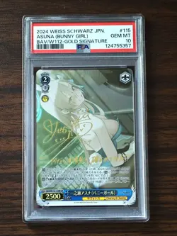 PSA10 Signed Weiss Schwarz Blue Archive BAV/W112-115SP SP Ichinose Asuna FOIL - Image 1