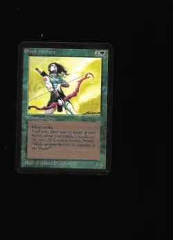 Magic the Gathering ELVISH ARCHERS Alpha MTG - Image 1