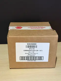 MAGIC THE GATHERING MTG FINAL FANTASY FACTORY SEALED 4 BOX COMMANDER DECK CASE D - Image 1