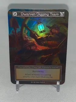 Sorcery Contested Realm: Alpha Dwarven Digging Team Foil - Image 1