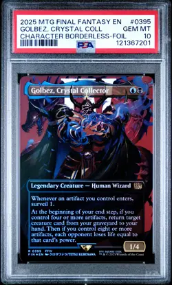 2025 MTG FINAL FANTASY #0395 GOLBEZ, CRYSTAL COLLECTOR PSA 10 - Image 1
