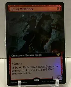 MTG - Innistrad Crimson Vow - Kessig Wolfrider 379 Extended Art Foil NM - Image 1