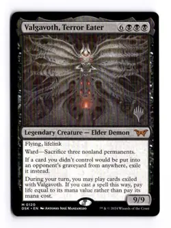 Valgavoth, Terror Eater M Promo Pack: Duskmourn: House of Horror 120 NM - Image 1