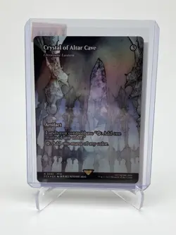 2025 Magic The Gathering Crystal of Altar Cave BORDERLESS FOIL RARE FF - Image 1