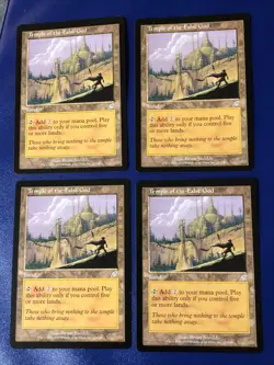 Temple Of The False God X4 Scourge Ex/NM Condition See Pics Front Back Mtg - Image 1