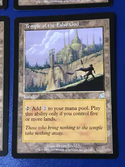 Temple Of The False God X4 Scourge Ex/NM Condition See Pics Front Back Mtg - Image 2