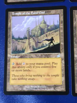 Temple Of The False God X4 Scourge Ex/NM Condition See Pics Front Back Mtg - Image 3