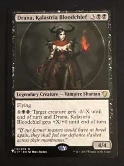 1x Drana, Kalastria Bloodchief (112) The List LP MTG Magic the Gathering x1 MKE - Image 1