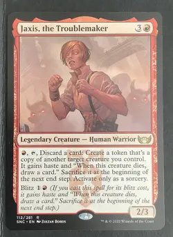 MTG SNC: Jaxis, the Troublemaker Streets of New Capenna 112/281 Regular Rare - Image 1