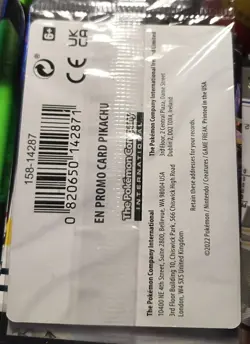 2022 Pikachu Promo Card Sealed - Image 2