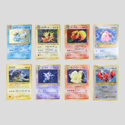 Japanese pokemon card old back vintage Vaporeon Flareon Jolteon Raikou(B- rank) - Image 2