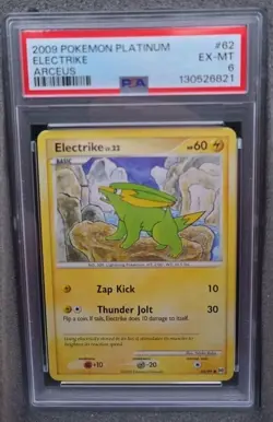 POKEMON CARD ELECTRIKE 62 PLATINUM ARCEUS #62 GRADED PSA 6 VINTAGE - Image 1