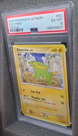POKEMON CARD ELECTRIKE 62 PLATINUM ARCEUS #62 GRADED PSA 6 VINTAGE - Image 2