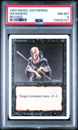 1994 MAGIC: THE GATHERING REVISED WEAKNESS PSA 8 - Image 1