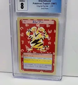 CGC 8 Electabuzz #125 Topsun Green Back Card 1995 Pokemon Japanese Graded Mint - Image 2