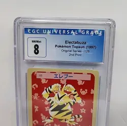 CGC 8 Electabuzz #125 Topsun Green Back Card 1995 Pokemon Japanese Graded Mint - Image 3