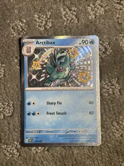Pokemon TCG - Arctibax 129/091 Near Mint Shiny Rare Paldean Fates Holo NM CARD - Image 1