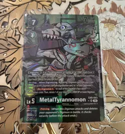 Digimon Card Game MetalTyrannomon Alternate Art EX9-043 SR Versus Monsters - Image 1