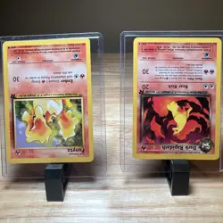 pokemon original base set Pontya Dark Rapidash 2 Cards ! Vintage Pokemon - Image 3