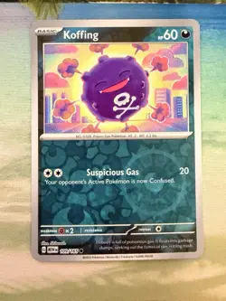 Koffing 109/165 Common Sv: Scarlet Violet 151 Pokemon Card Reverse Holo NM - Image 1