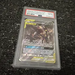 Pokemon Card Umbreon & Darkrai GX SM241 Sm Holo PSA 8 Fire One Owner Tag Team - Image 1