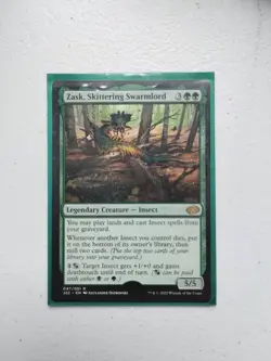 MISPRINT 1x Zask, Skittering Swarmlord, Jumpstart 2022, Magic MTG missing holo - Image 2